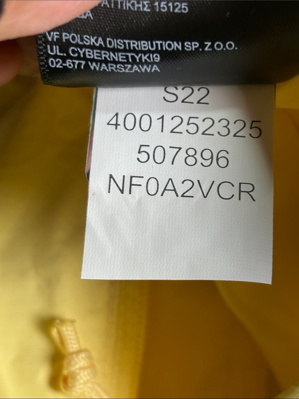 W'S NORTH FACE VENTURE JACKET, MAYAN YELLOW - Picture 9 of 9